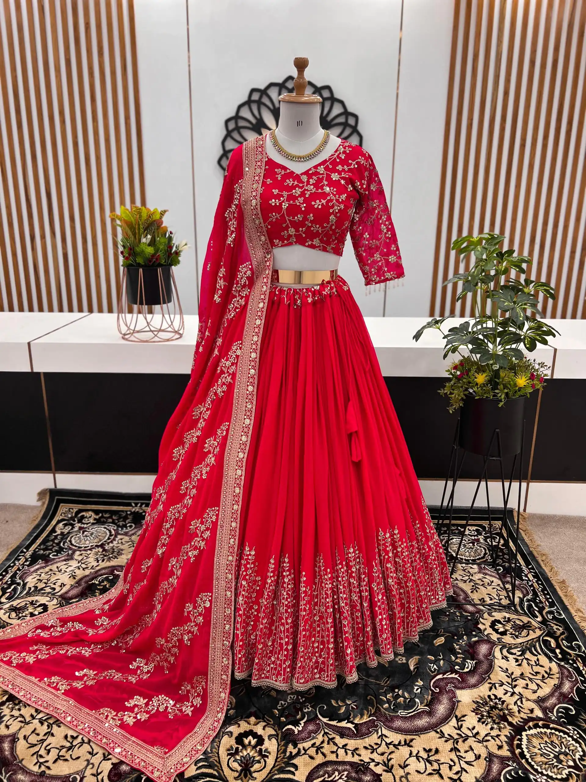 ZF 358 Rani Pink Color Faux Georgette With Heavy Embroidery Sequence Work Lehenga Choli Wedding, Party,Events Etc. Expected Delivery 4-6 Working Days 2099/- | Bollywood Lehenga, Creative Lehenga, Designer Lehenga, Embroidered Lehenga, Lehenga, Party Wear Lehenga