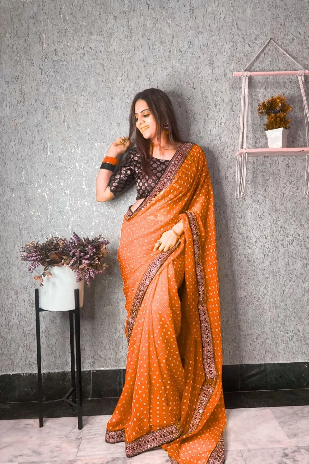 JR 543 Orange Color Printed Georgette With Sequence Embroidery Lace Saree Casual, Party Wear, Wedding, Events Etc. Expected Delivery 4-6 Working Days 1449/- | Bollywood Sarees, Creative Sarees, Designer Sarees, Embroidered Sarees, Ethnic Saree, Modern Digital sarees, Party Wear Sarees, Sarees