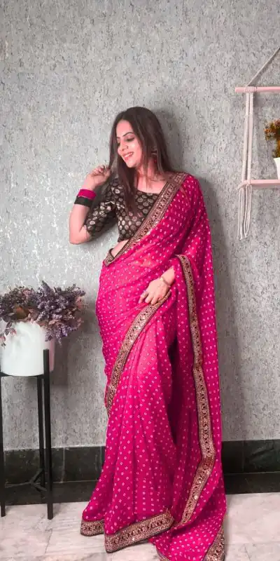 JR 543 Wine Color Printed Georgette With Sequence Embroidery Lace Saree Casual, Party Wear, Wedding, Events Etc. Expected Delivery 4-6 Working Days 1449/- | Bollywood Sarees, Creative Sarees, Designer Sarees, Embroidered Sarees, Ethnic Saree, Modern Digital sarees, Party Wear Sarees, Sarees