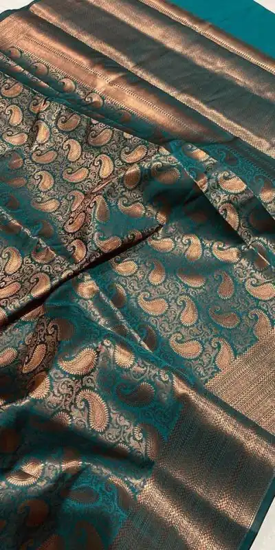 MS 252 Green Color Soft Lichi Silk Border And Rich Pallu Saree Casual, Party Wear, Wedding, Events, Etc. Expected Delivery 4-6 Working Days 1449/- | Bollywood Sarees, Creative Sarees, Designer Sarees, Embroidered Sarees, Ethnic Saree, Modern Digital sarees, Party Wear Sarees, Sarees