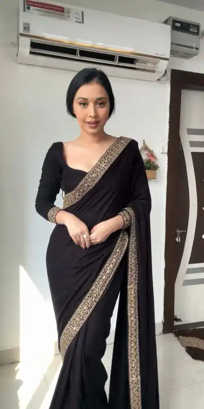 KD-440 Saree : Sequence Work Blouse : Sequence Lace work Party Wear, Wedding Wear, Events Etc.@1949/- | Bollywood Sarees, Creative Sarees, Designer Sarees, Ethnic Saree, Modern Digital sarees, Party Wear Sarees, Sarees