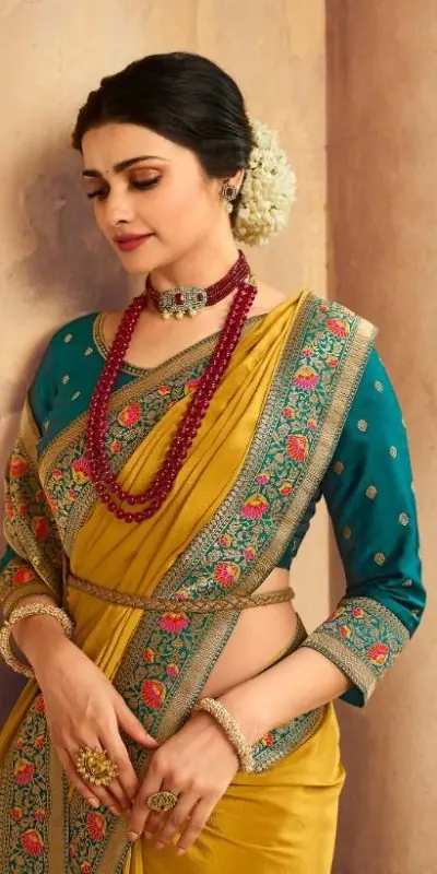 JR  TANVI Yellow Saree : Premium Sana Silk With Beautiful Jacquard Lace Blouse : Heavy Jacquard Fabrics  Daily, Casual, Festive @1549/- | Bollywood Sarees, Creative Sarees, Designer Sarees, Embroidered Sarees, Ethnic Saree, Modern Digital sarees, Party Wear Sarees, Sarees