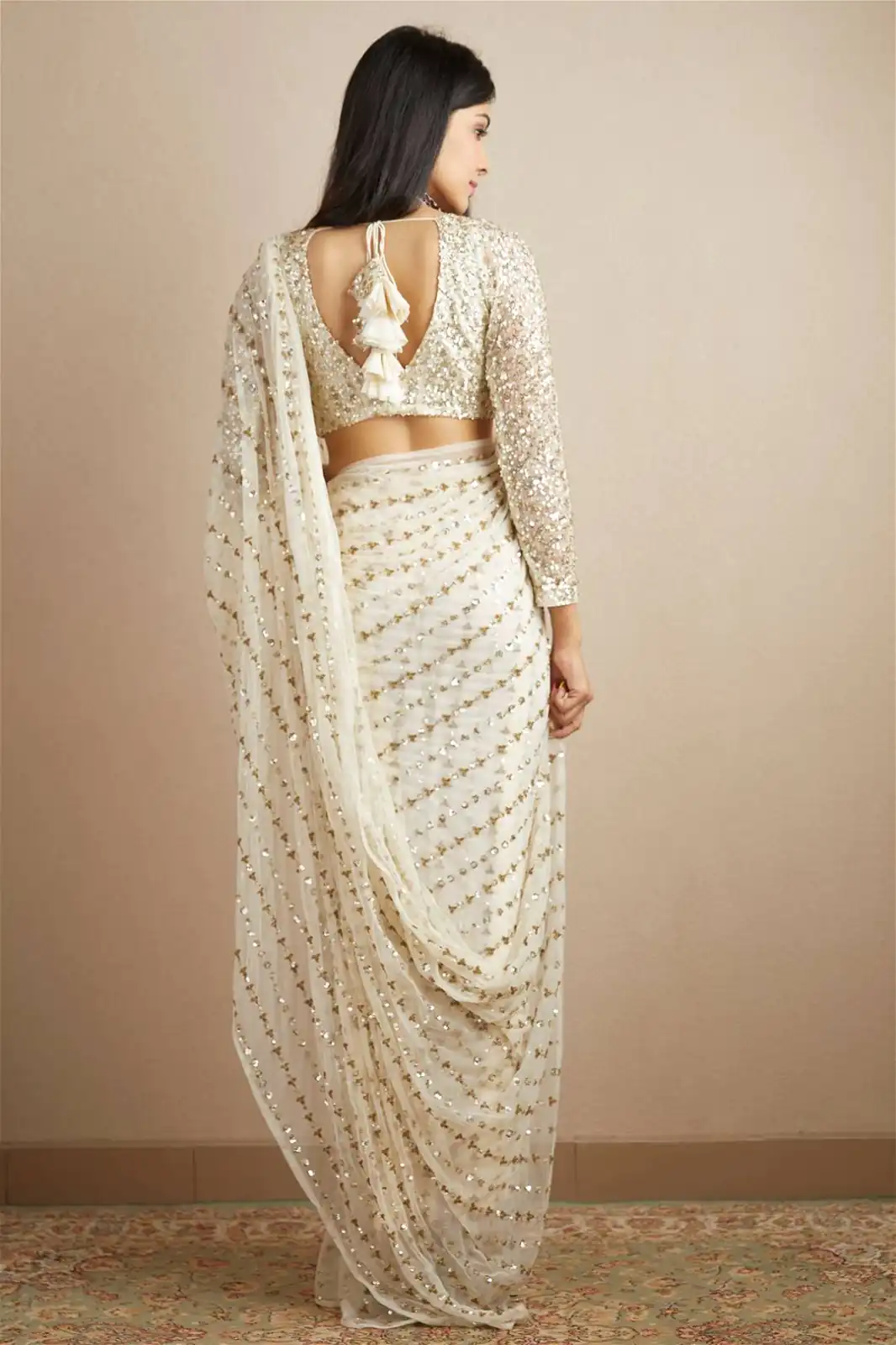 JR 602 White Color Georgette Embroidery Sequence Work Saree Casual, Party Wear, Wedding, Events Etc. Expected Delivery 4-6 Working Days @1649/- | Bollywood Sarees, Creative Sarees, Designer Sarees, Embroidered Sarees, Ethnic Saree, Modern Digital sarees, Party Wear Sarees, Sarees