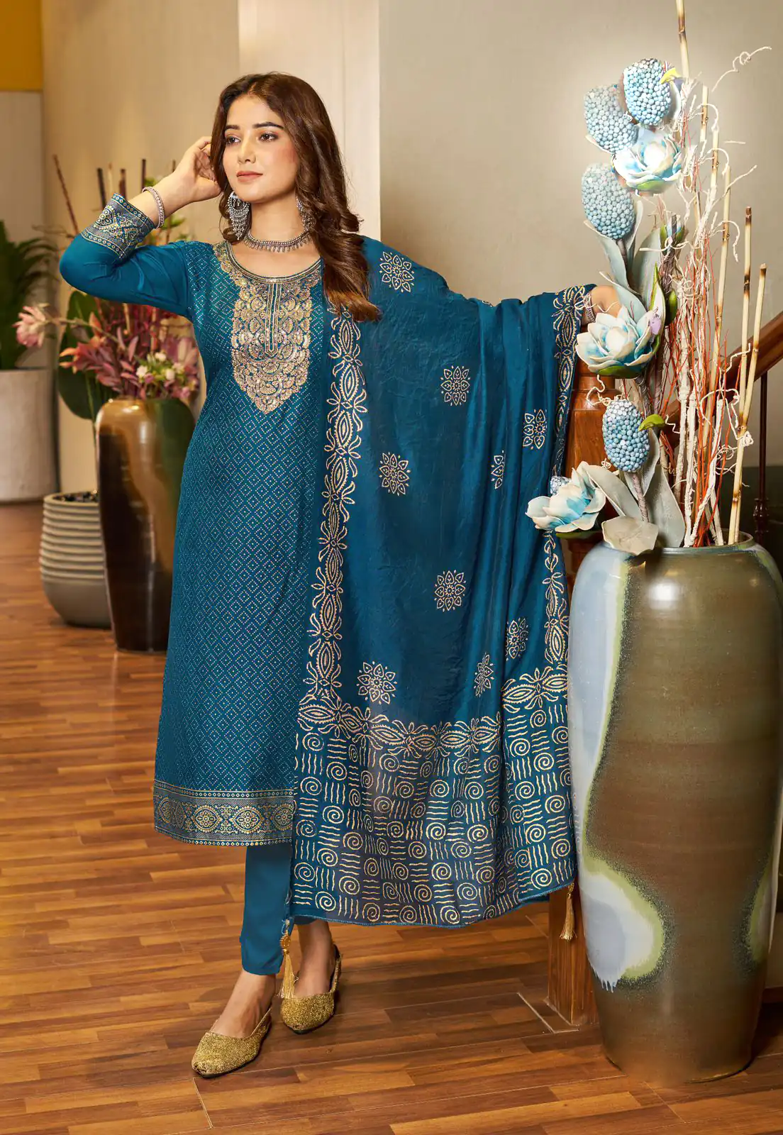 INLI Jasmin 3 Blue Color Rayon Embroidery Work Printed Kurti Casual, Wedding, Party, Festive, Events Etc. Expected Delivery 4-6 Days @1849/- | Bollywood Kurti, Creative Kurtis, Designer Kurti, Kurti, Party Wear Kurti, Selfie Kurti