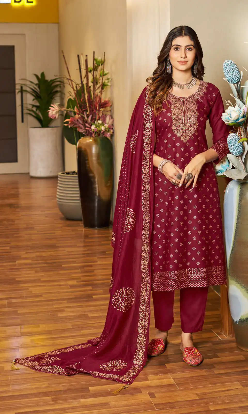 INLI Jasmin 3 Maroon Color Rayon Embroidery Work Printed Kurti Casual, Wedding, Party, Festive, Events Etc. Expected Delivery 4-6 Days @1849/- | Bollywood Kurti, Creative Kurtis, Designer Kurti, Kurti, Party Wear Kurti, Selfie Kurti