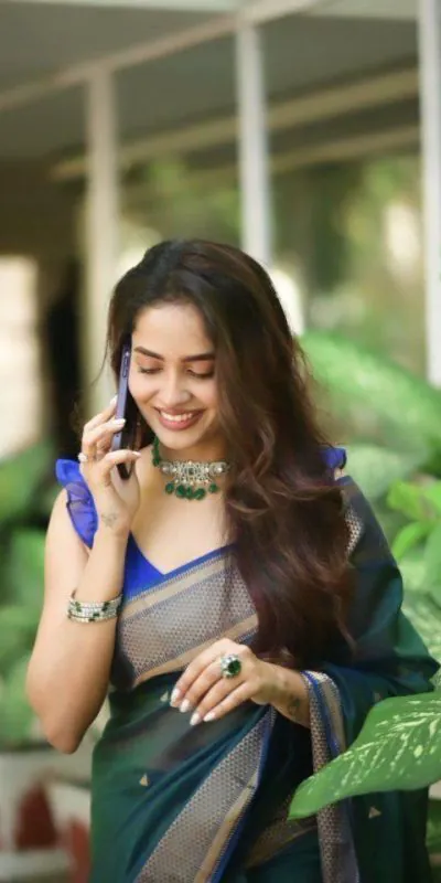 DDF Triveni Teal Blue Color Banarasi Soft Silk Ordinary Design Saree Casual, Party Wear, Wedding, Events Etc. Expected Delivery 4-6 Working Days 1499/- | Bollywood Sarees, Creative Sarees, Designer Sarees, Embroidered Sarees, Ethnic Saree, Modern Digital sarees, Party Wear Sarees, Sarees