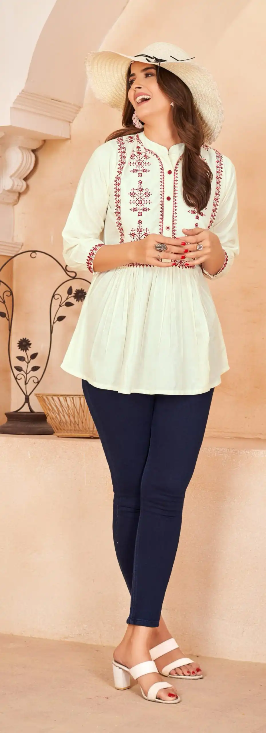 INLI Bubbly Yellow Color Heavy Rayon Embroidery work Kurti Casual, Wedding, Party, Festive, Events Etc. Expected Delivery 4-6 Working Days @999/- | Bollywood Kurti, Creative Kurtis, Designer Kurti, Kurti, Party Wear Kurti, Selfie Kurti