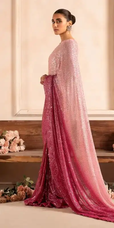 DF 3399 Baby Pink Color Sequins Embrodery Work saree Casual, Party Wear, Wedding, Events Etc. Expected Delivery 4-6 Working Days 1999/- | Bollywood Sarees, Creative Sarees, Designer Sarees, Embroidered Sarees, Ethnic Saree, Modern Digital sarees, Party Wear Sarees, Sarees