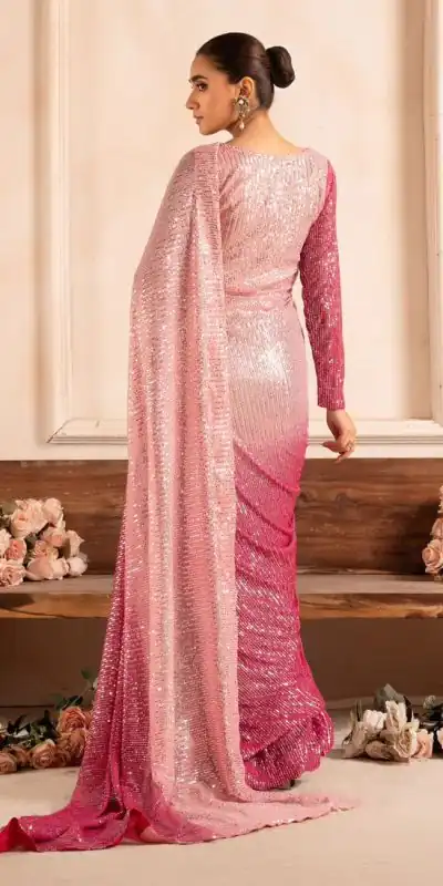 DF 3399 Baby Pink Color Sequins Embrodery Work saree Casual, Party Wear, Wedding, Events Etc. Expected Delivery 4-6 Working Days 1999/- | Bollywood Sarees, Creative Sarees, Designer Sarees, Embroidered Sarees, Ethnic Saree, Modern Digital sarees, Party Wear Sarees, Sarees