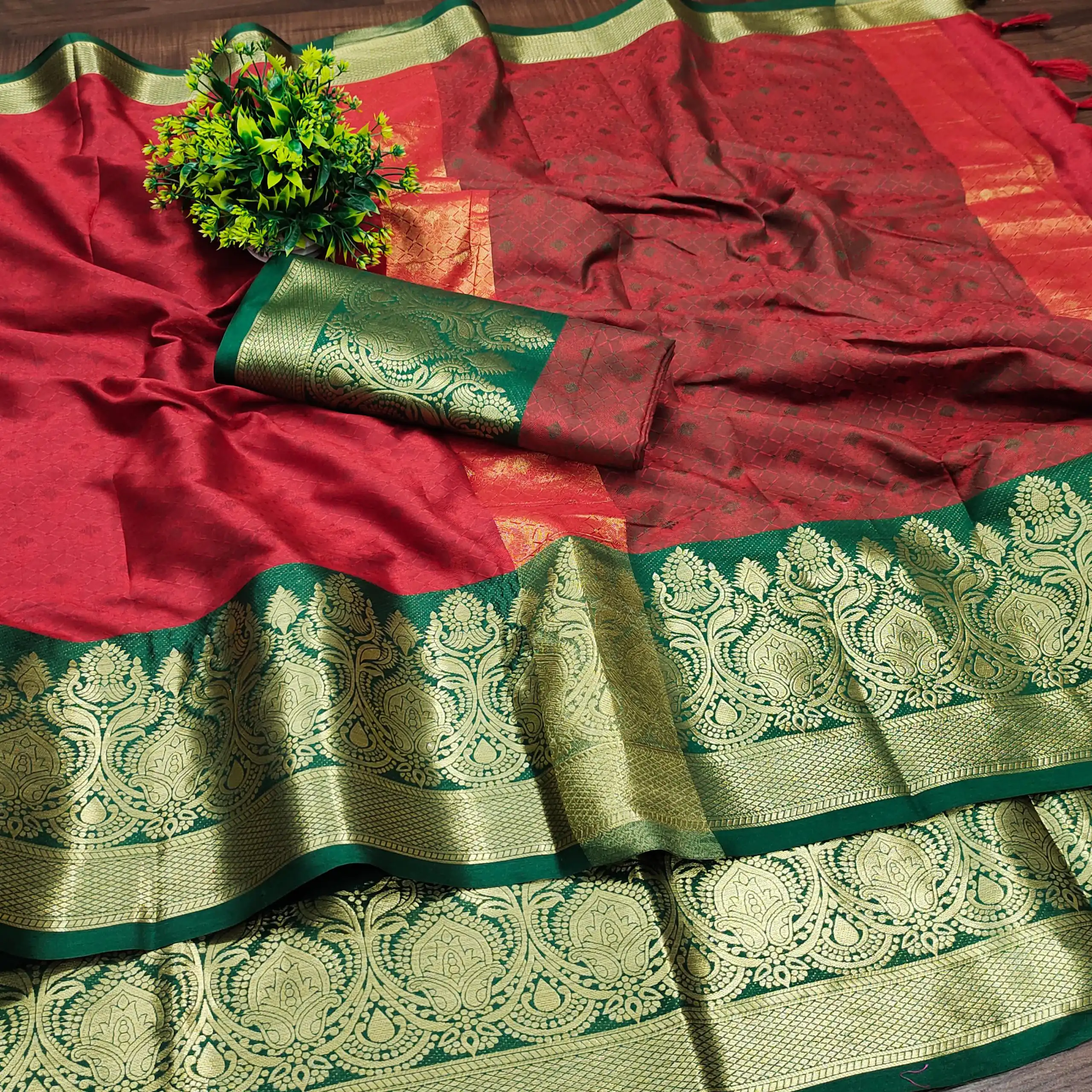 MB™️  3204 Red Color Pure Mercerized Cotton Silk Saree Casual, Wedding, Party Wear, Festival, Events, Etc. Expected Delivery 4-6 Working Days @1449/- | Bollywood Sarees, Creative Sarees, Designer Sarees, Embroidered Sarees, Ethnic Saree, Modern Digital sarees, Party Wear Sarees, Sarees