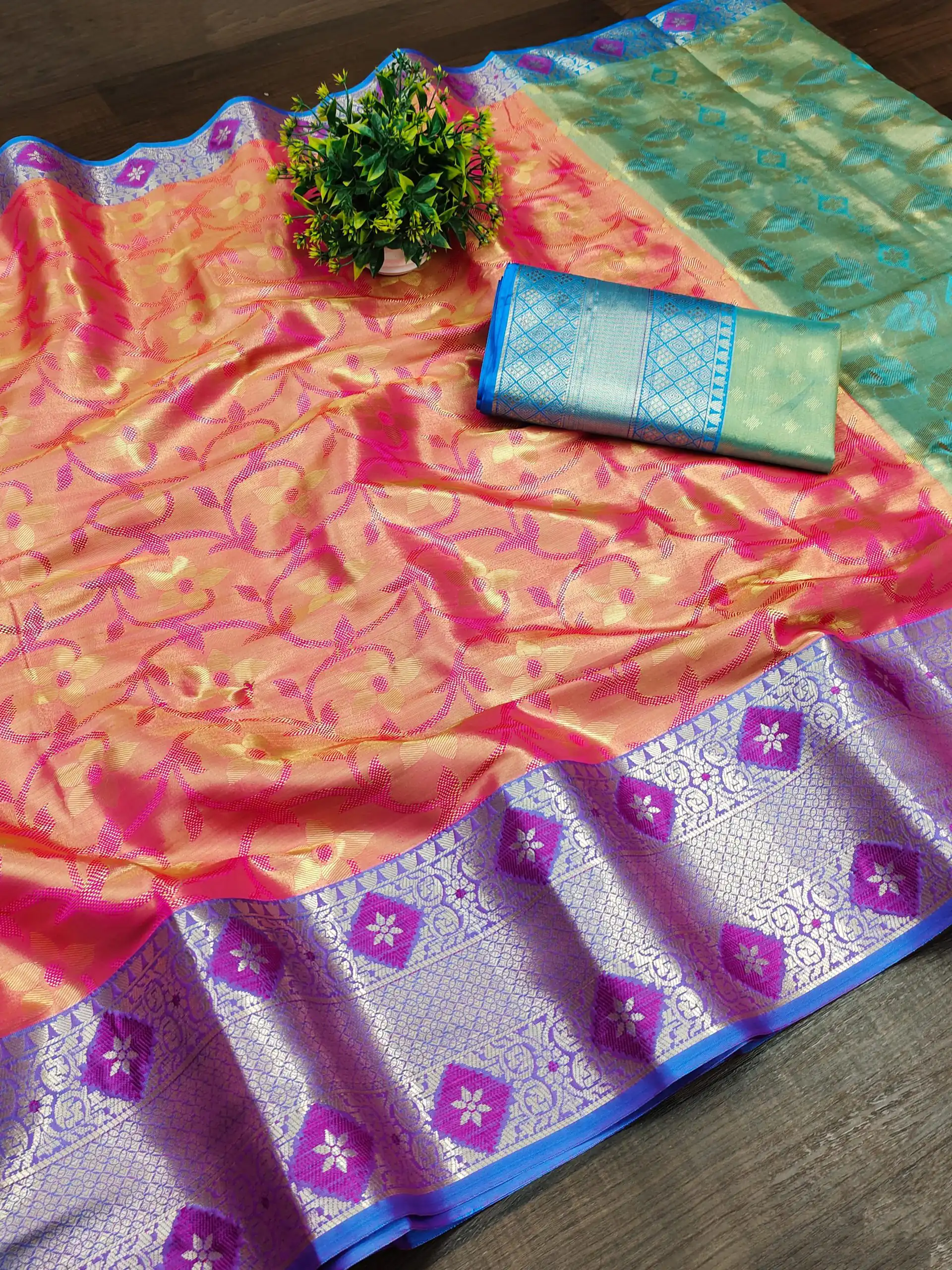 MB™️ 3236 Pink Color Soft & Pure Organic Silk Gold Zari Weaving Saree Casual, Party Wear, Wedding, Events Etc. Expected Delivery 4-6 Working Days @1699/- | Bollywood Sarees, Creative Sarees, Designer Sarees, Embroidered Sarees, Ethnic Saree, Modern Digital sarees, Party Wear Sarees, Sarees