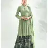 latest-green-color-georgette-with-embroidery-work-sharara-suit