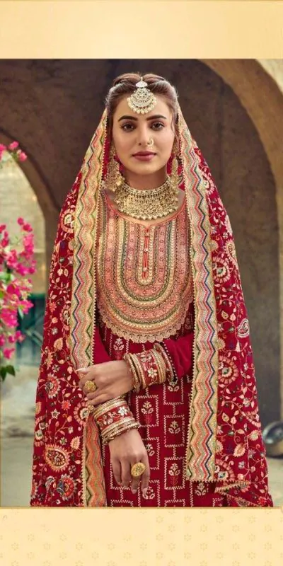 new-exclusive-red-color-embroidery-work-sharara-suit