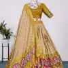 New Exclusive Yellow Color Silk With Heavy Tassels Lehenga Choli