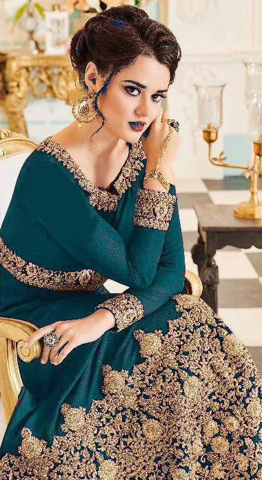  FC Veeda Peacock Green Color Georgette Coding Embroidery Stone Work Anarkali Suit Wedding, Party, Festive events . Expected Delivery 4-6 Working Days @1999/ | Anarkali Suits, Bollywood Anarkali, Creative-Anarkali, Designer Anarkali, Embroidered Anarkali, Party Wear Anarkali
