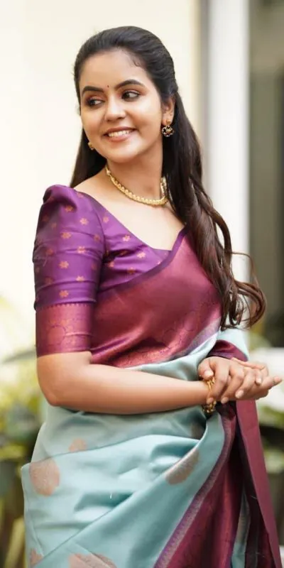 KP 4059 Blue Color Soft Lichi Silk Cloth Rich Pallu All Over Saree Events Casual, Wedding, Festive, Events Etc. Expected Delivery  4-6 Working Days @1399/- | Bollywood Sarees, Creative Sarees, Designer Sarees, Embroidered Sarees, Ethnic Saree, Modern Digital sarees, Party Wear Sarees, Sarees