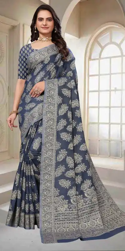 DDH Chikankari Blue Color Chikankari Cotton Line Work Saree Events Casual, Wedding, Festive, Events Etc. Expected Delivery  4-6 Working Days @1749 /- | Bollywood Sarees, Creative Sarees, Designer Sarees, Embroidered Sarees, Ethnic Saree, Modern Digital sarees, Party Wear Sarees, Sarees