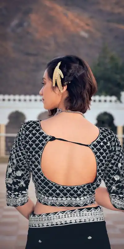 KT 244 Black  Color Bright Organza Silk Sequence Work Saree Blouse: Bangalore Silk Casual, Party Wear, Wedding   Expected Delivery 4-6 Working Days@1899/- | Bollywood Sarees, Creative Sarees, Designer Sarees, Embroidered Sarees, Party Wear Sarees, Sarees