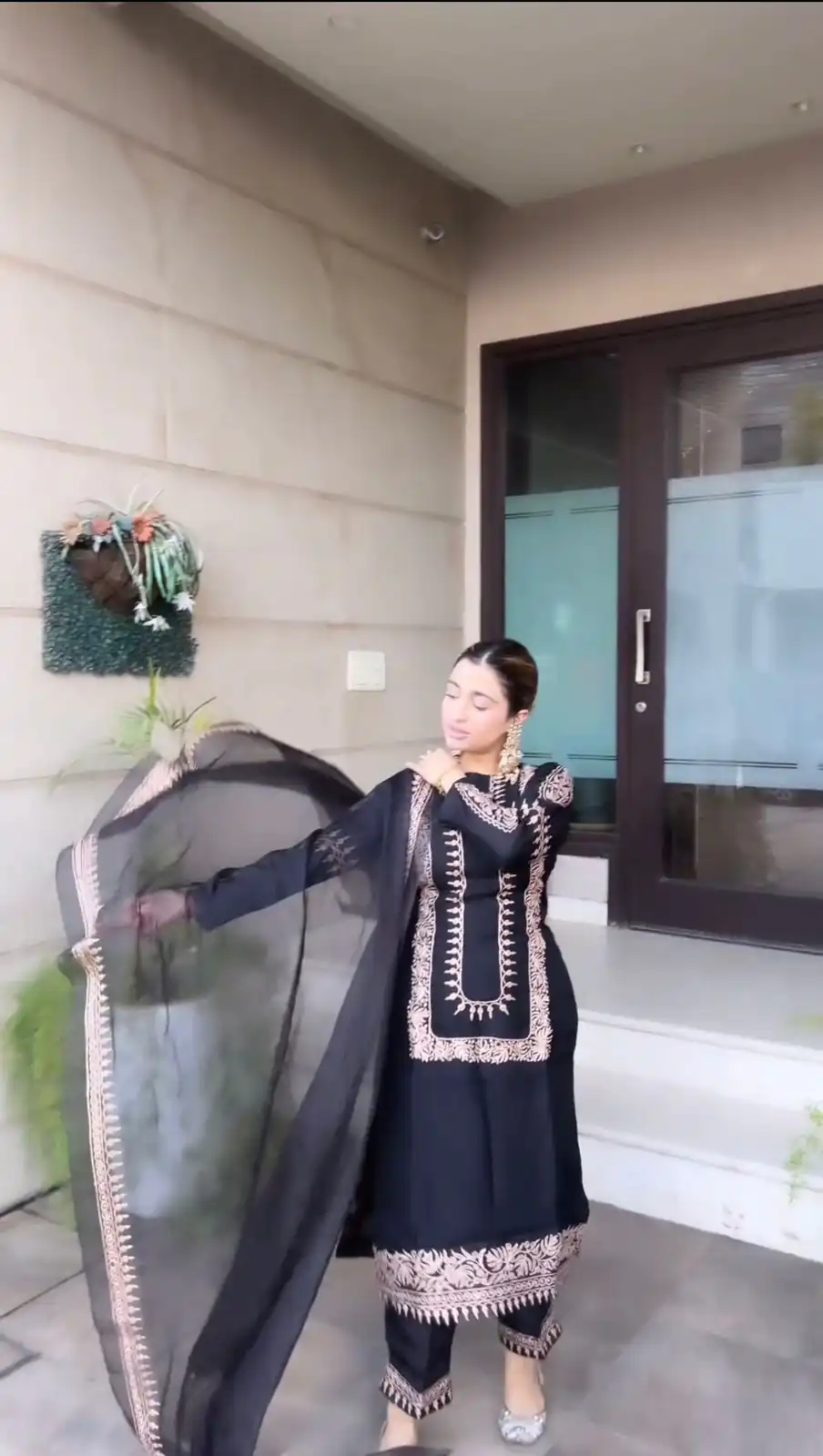 RTC 5679 Black Color Foix Georgette thread Sequence Work Gown Casual, Wedding, Party, Festive, Events Etc. Expected Delivery 4-6 Working Days @2049/- | Bollywood Kurti, Creative Kurtis, Designer Kurti, Kurti, Party Wear Kurti, Selfie Kurti