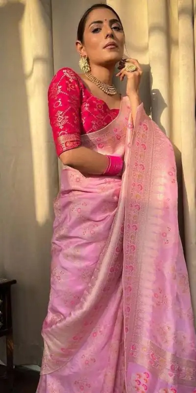 KP 5069 Pink Color Soft Lichi Silk Cloth Rich Pallu All Over Saree Events Casual, Wedding, Festive, Events . Expected Delivery  4-6 Working Days @1549/- | Bollywood Sarees, Creative Sarees, Designer Sarees, Embroidered Sarees, Ethnic Saree, Modern Digital sarees, Party Wear Sarees, Sarees