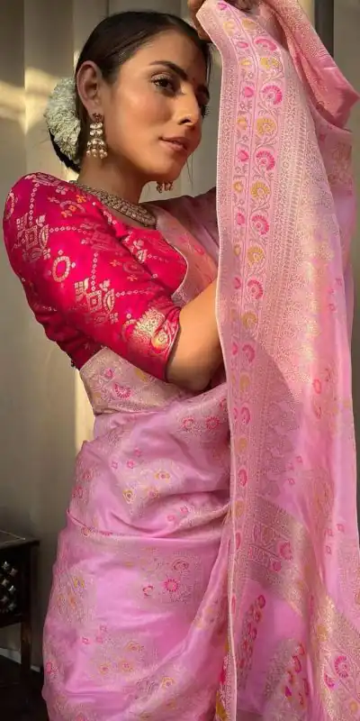 KP 5069 Pink Color Soft Lichi Silk Cloth Rich Pallu All Over Saree Events Casual, Wedding, Festive, Events . Expected Delivery  4-6 Working Days @1549/- | Bollywood Sarees, Creative Sarees, Designer Sarees, Embroidered Sarees, Ethnic Saree, Modern Digital sarees, Party Wear Sarees, Sarees