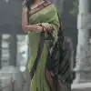 Pista Green Soft Silk Saree with Pallu
