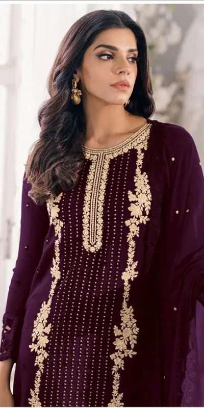 FC Mariya 1032 Purple Color Heavy Georgette Embroidery Anarkali Suit Wedding, Party, Festive events, etc. Expected Delivery 4-6 Working Days @1949/- | Anarkali Suits, Bollywood Anarkali, Creative-Anarkali, Designer Anarkali, Embroidered Anarkali, Party Wear Anarkali