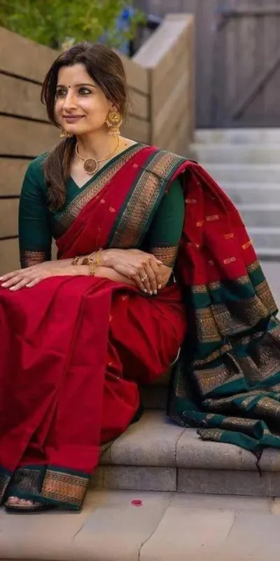 KP - 5044 Red Color Soft Lichi Silk Jacquard On All Over Saree Casual, Party Wear, Wedding, Events Etc. Expected Delivery 4-6 Working Days @1449/- | Embroidered Sarees, Bollywood Sarees, Creative Sarees, Designer Sarees, Ethnic Saree, Modern Digital sarees, Party Wear Sarees, Sarees