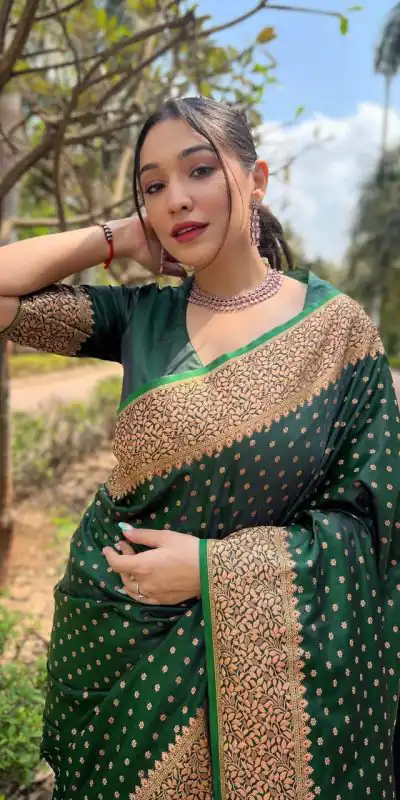 MS 436 Stone Green Color Soft Lichi Silk Border And Rich Pallu Saree Casual, Party Wear, Wedding, Events, Etc. Expected Delivery 4-6 Working Days 1399/- | Bollywood Sarees, Creative Sarees, Designer Sarees, Embroidered Sarees, Ethnic Saree, Modern Digital sarees, Party Wear Sarees, Sarees