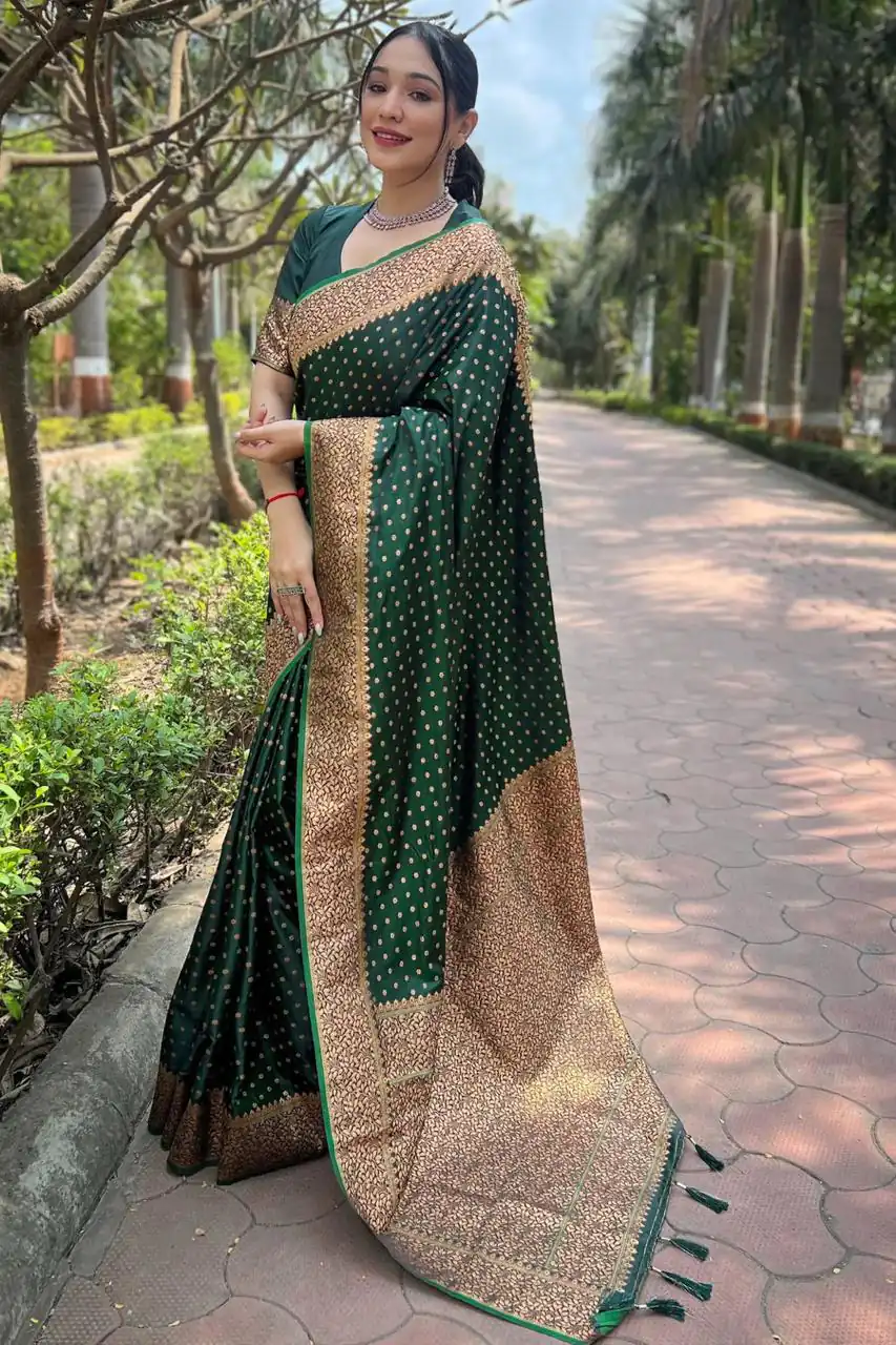 MS 436 Stone Green Color Soft Lichi Silk Border And Rich Pallu Saree Casual, Party Wear, Wedding, Events, Etc. Expected Delivery 4-6 Working Days 1399/- | Bollywood Sarees, Creative Sarees, Designer Sarees, Embroidered Sarees, Ethnic Saree, Modern Digital sarees, Party Wear Sarees, Sarees