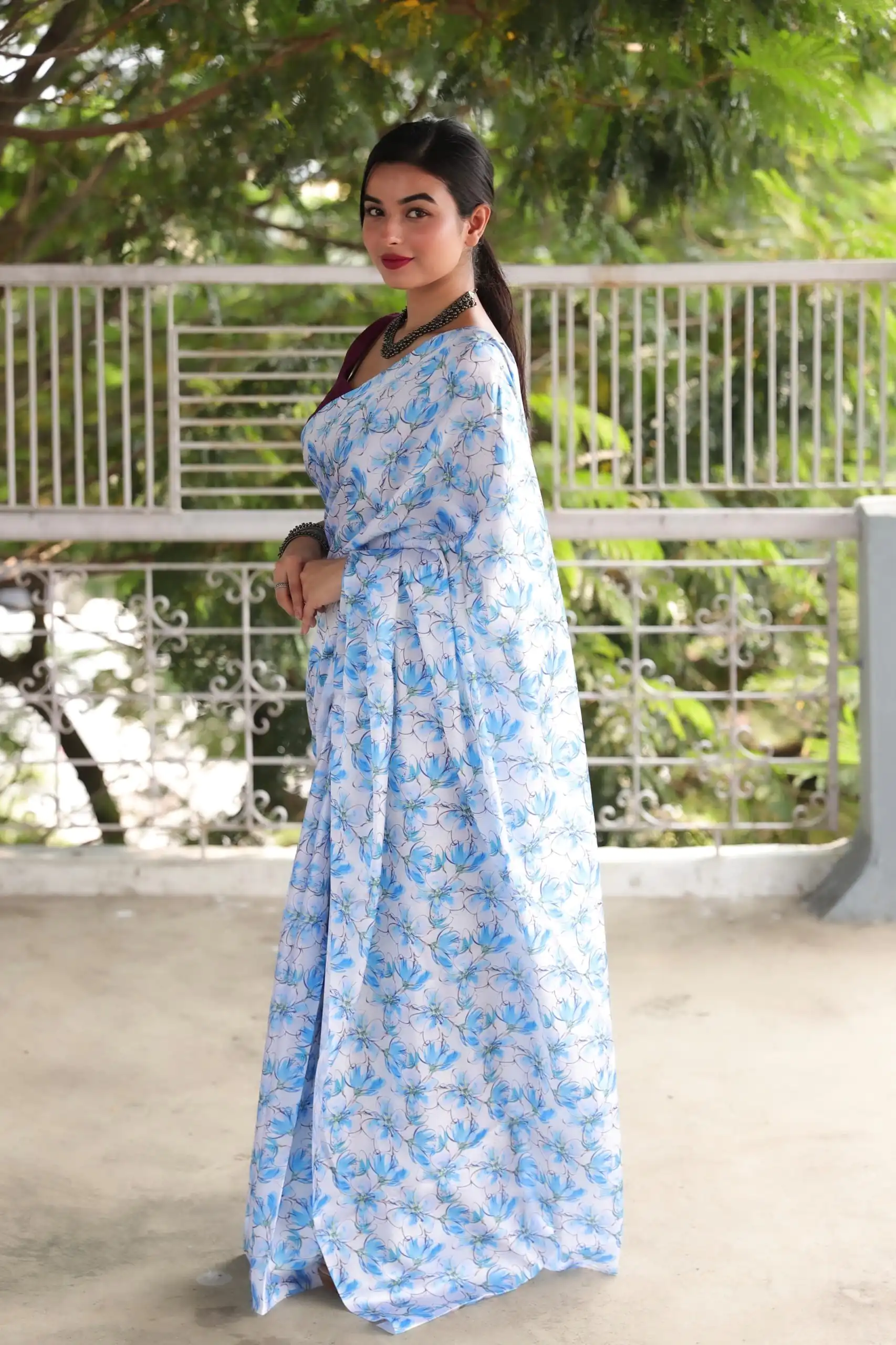 Veechis 105 Light Blue Heavy Devsena Soft Silk Saree Digital Print Saree Casual, Party , Festive, Events Etc. Expected Delivery 4-6 Working Days @1499/- | Bollywood Sarees, Creative Sarees, Designer Sarees, Embroidered Sarees, Modern Digital sarees, Party Wear Sarees, Sarees