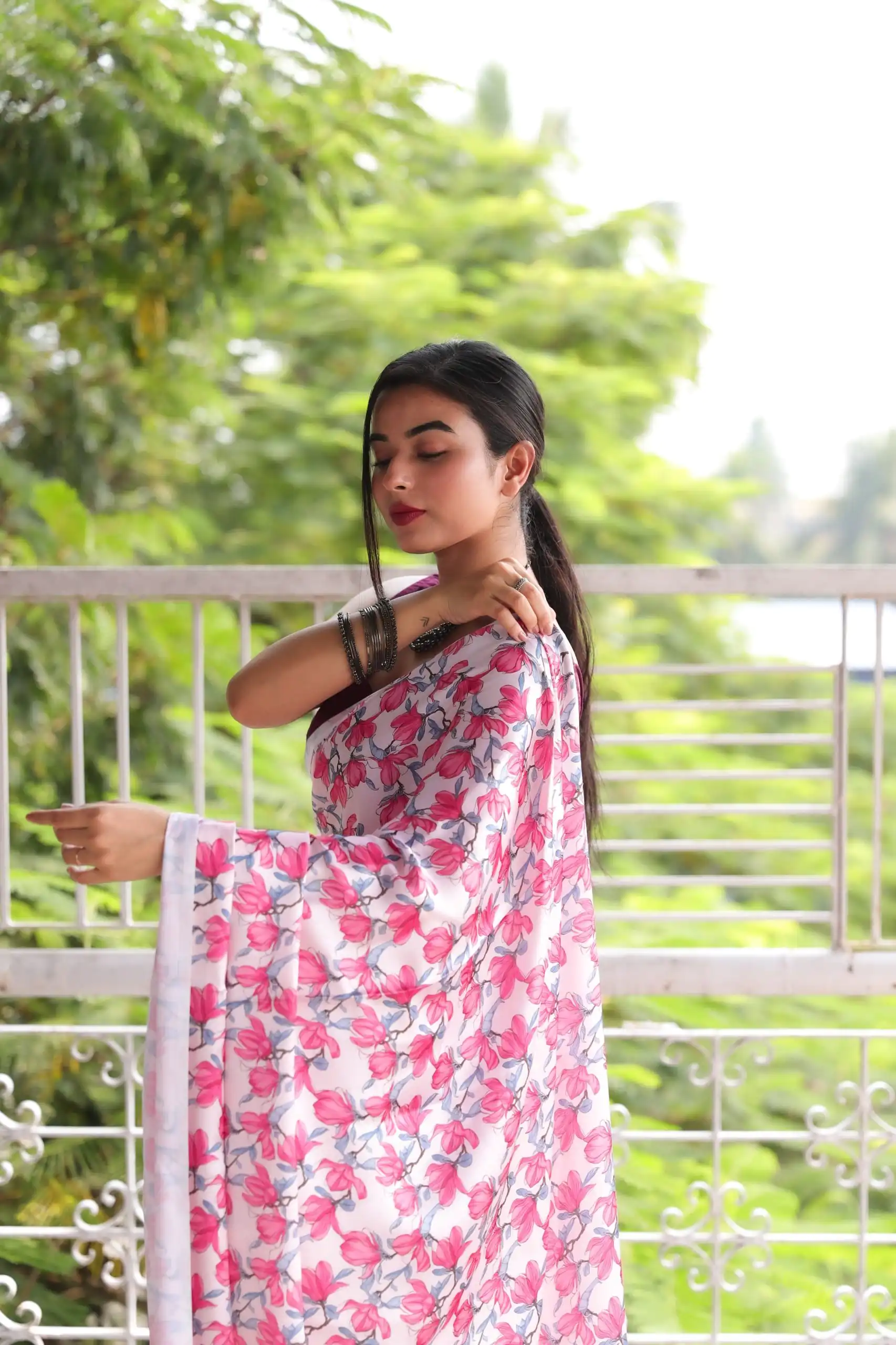 Veechis 105 Pink Heavy Devsena Soft Silk Saree Digital Print Saree Casual, Party , Festive, Events Etc. Expected Delivery 4-6 Working Days @1499/- | Bollywood Sarees, Creative Sarees, Designer Sarees, Embroidered Sarees, Modern Digital sarees, Party Wear Sarees, Sarees