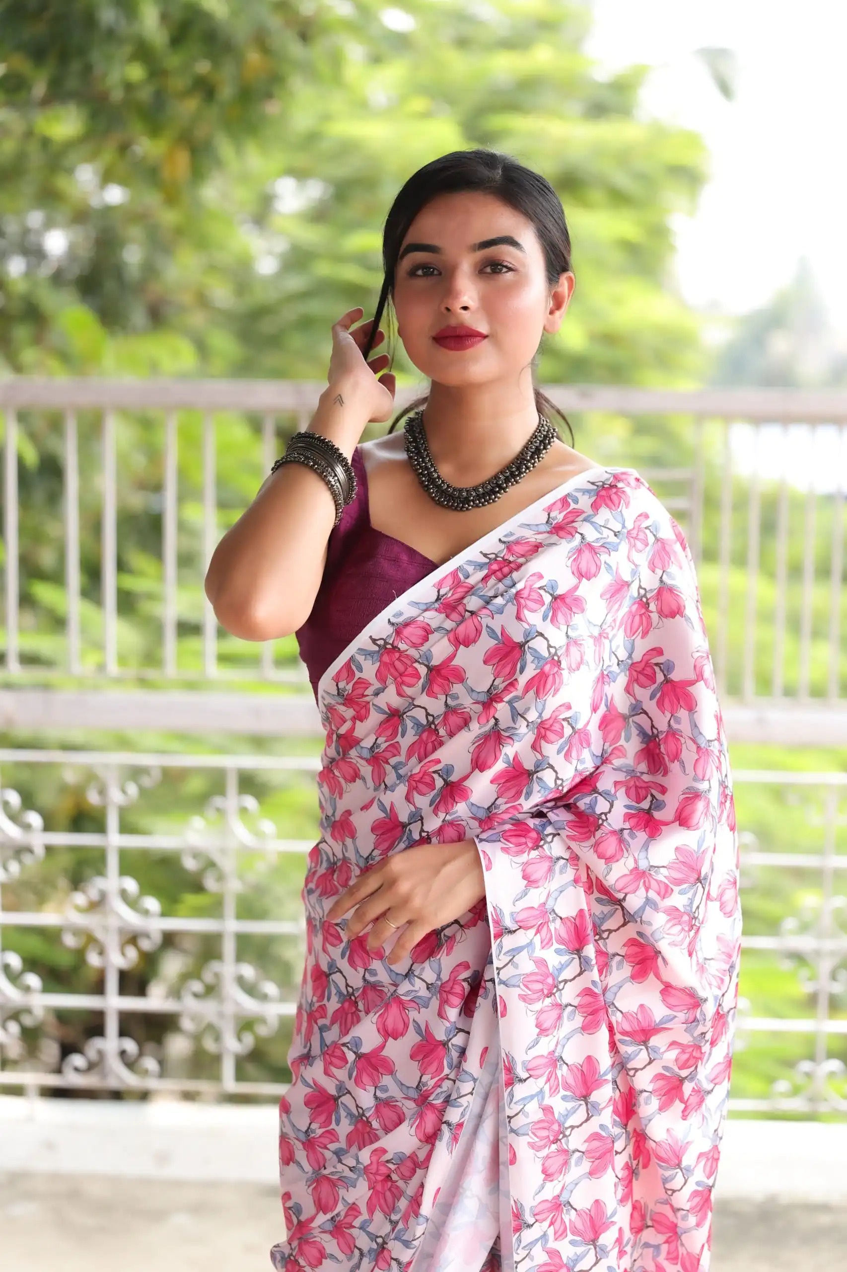 Veechis 105 Pink Heavy Devsena Soft Silk Saree Digital Print Saree Casual, Party , Festive, Events Etc. Expected Delivery 4-6 Working Days @1499/- | Bollywood Sarees, Creative Sarees, Designer Sarees, Embroidered Sarees, Modern Digital sarees, Party Wear Sarees, Sarees