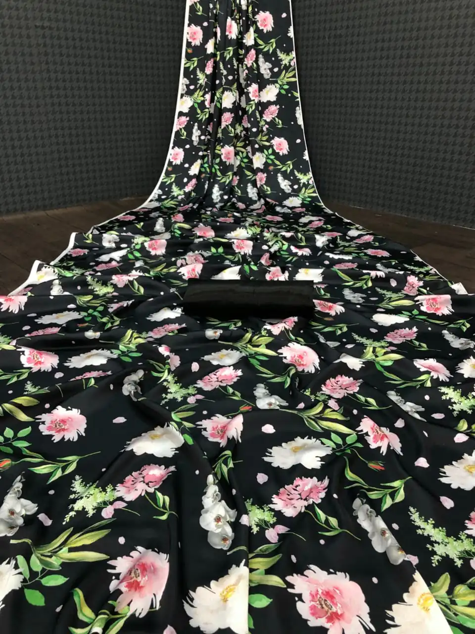 Veechis AROHI Black Color Heavy Devsena Soft Silk Saree Digital Print Saree Casual, Party , Festive, Events Etc. Expected Delivery 4-6 Working Days @1499 | Bollywood Sarees, Creative Sarees, Designer Sarees, Embroidered Sarees, Modern Digital sarees, Party Wear Sarees, Sarees