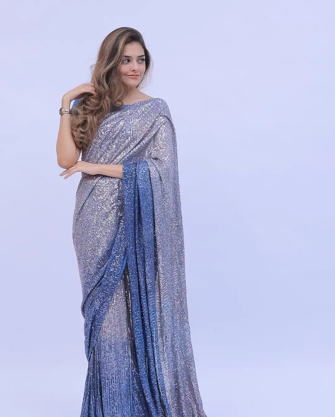 DF 3408 Blue Color Georgette Digital Printed Sequence Embroidery Saree Casual, Party Wear, Wedding, Events Etc Delivery Expected.4-6 Working Days 1899/- | Bollywood Sarees, Creative Sarees, Designer Sarees, Embroidered Sarees, Ethnic Saree, Modern Digital sarees, Party Wear Sarees, Sarees