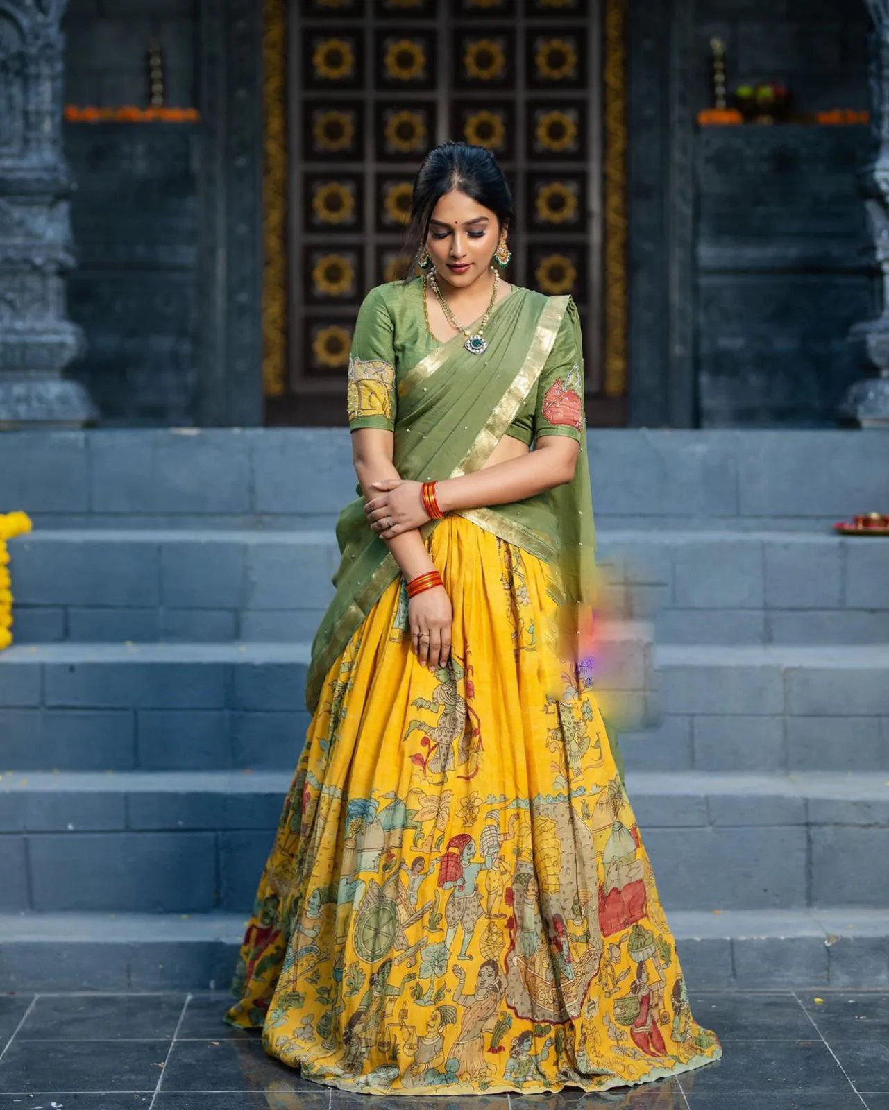 PC 290 Mustard Color Chant Crepe Kalamkari Print Lehenga Choli Casual, Party Wear, Events, Festivals Wear Etc. Expected Delivery 4-6 Working Days @2049/- | Bollywood Lehenga, Creative Lehenga, Designer Lehenga, Embroidered Lehenga, Lehenga, Party Wear Lehenga