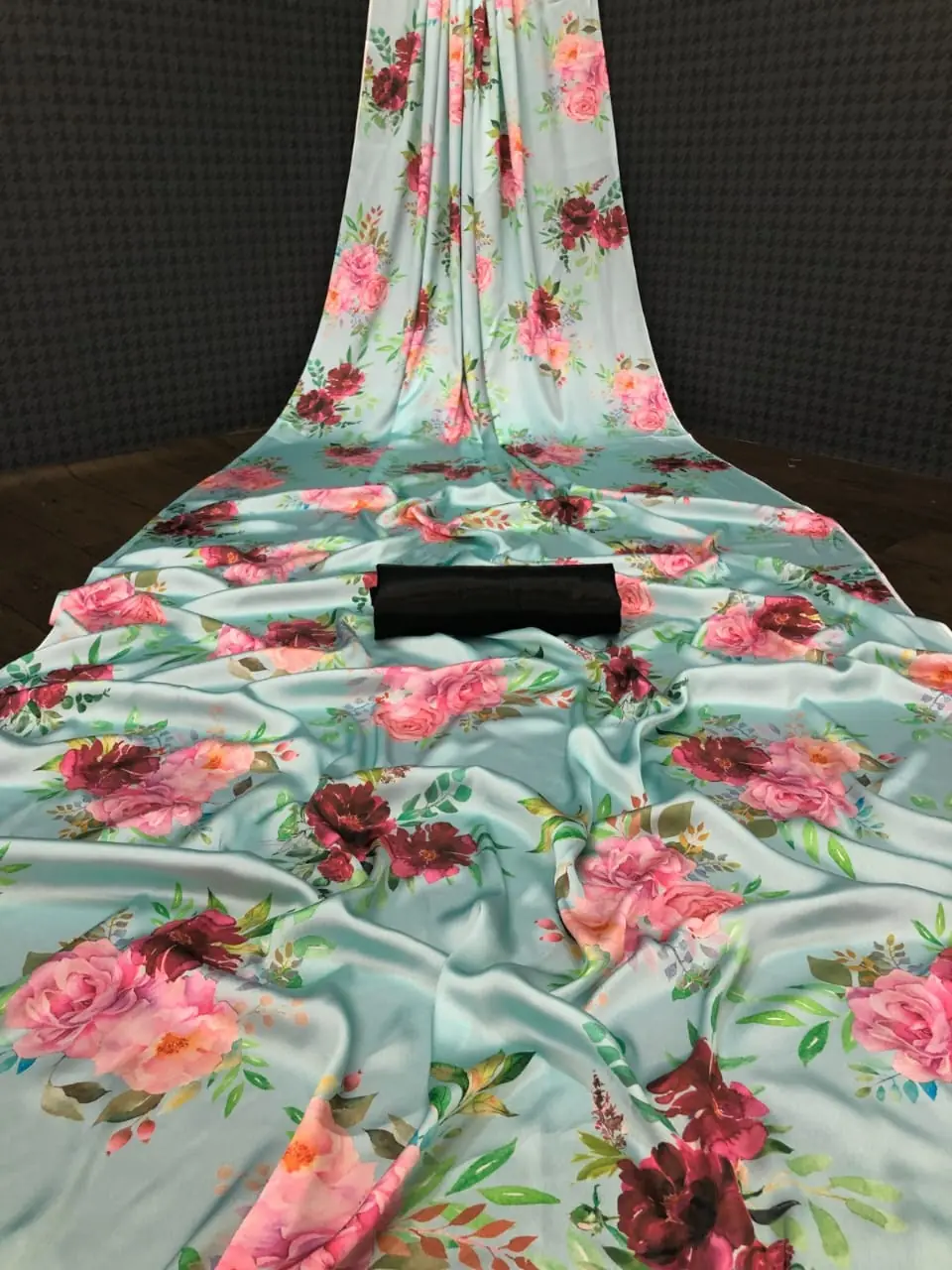 Veechis AROHI Spring Teal Heavy Devsena Soft Silk Saree Digital Print Saree Casual, Party , Festive, Events Etc. Expected Delivery 4-6 Working Days @1499 | Bollywood Sarees, Creative Sarees, Designer Sarees, Embroidered Sarees, Modern Digital sarees, Party Wear Sarees, Sarees