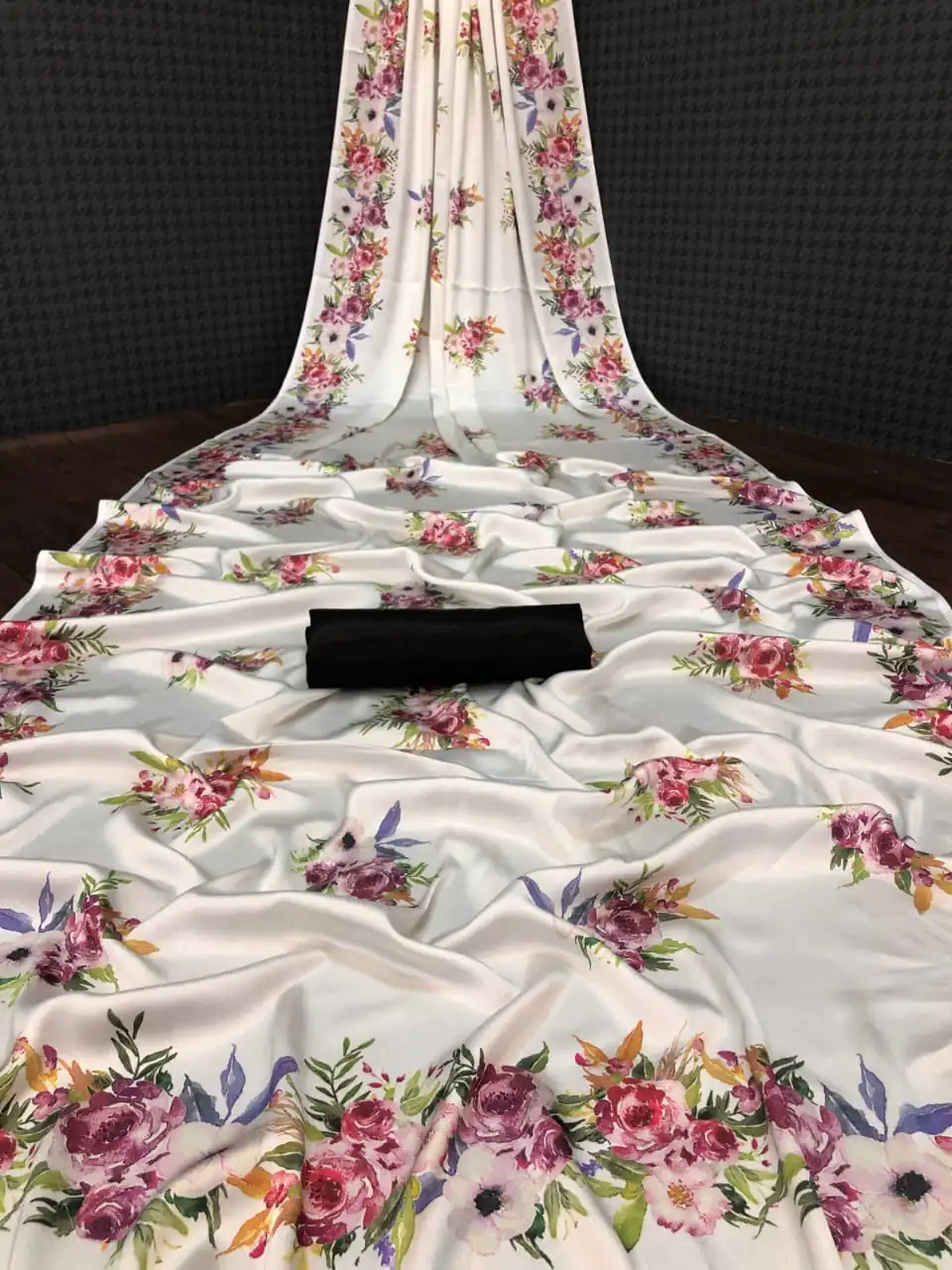 Veechis AROHI White Heavy Devsena Soft Silk Saree Digital Print Saree Casual, Party , Festive, Events Etc. Expected Delivery 4-6 Working Days @1499/- | Bollywood Sarees, Creative Sarees, Designer Sarees, Embroidered Sarees, Modern Digital sarees, Party Wear Sarees, Sarees