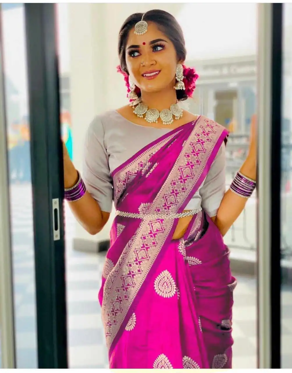 MS 437 Pink Color Soft Lichi Silk Border And Rich Pallu Saree Casual, Party Wear, Wedding, Events, Etc. Expected Delivery 4-6 Working Days 1399/- | Bollywood Sarees, Creative Sarees, Designer Sarees, Embroidered Sarees, Ethnic Saree, Modern Digital sarees, Party Wear Sarees, Sarees