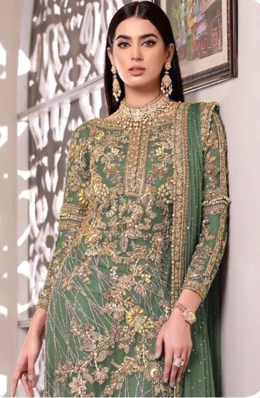 Ds 455 Green Color Net Embroidery Diamond Work Sharara Suit With Diamond Work    Wedding, Party, Festive, Events Etc. Expected Delivery 4-6 Working Days @1949/ | Casual Suits, Creative suits, Designer Suits, Palazzo Suits, Party Wear Suits, Salwar suit, Straight Suits