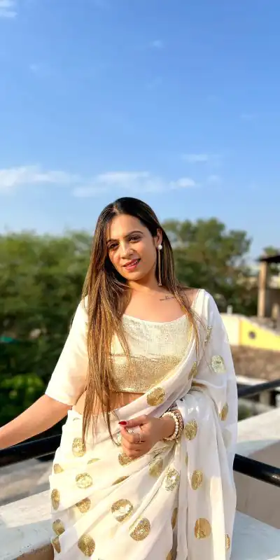 JR 589 White Color Georgette Embroidery Sequence work with folo piping Saree Casual, Wedding, Festive, Events . Expected Delivery 4-6 Working Days @1599/- | Bollywood Sarees, Creative Sarees, Designer Sarees, Embroidered Sarees, Ethnic Saree, Modern Digital sarees, Party Wear Sarees, Sarees