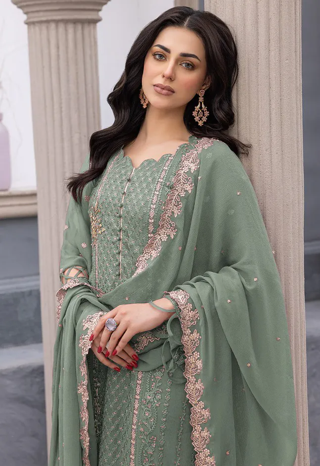FC MARIA 1038 Light Green Color Heavy Georgette Embroidery Salwar Suit Wedding, Party, Festive events, etc. Expected Delivery 4-6 Working Days @1949/- Only | Jump Suits, Casual Suits, Creative suits, Designer Suits, Palazzo Suits, Party Wear Suits, Patiala Suits, Salwar suit, Straight Suits