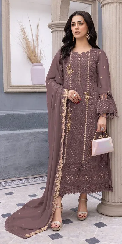 FC MARIA 1038 Light Coffee Color Heavy Georgette Embroidery Salwar Suit Wedding, Party, Festive events, etc.  Expected Delivery  4-6 Working Days @1949/- Only | Jump Suits, Casual Suits, Creative suits, Designer Suits, Palazzo Suits, Party Wear Suits, Patiala Suits, Salwar suit, Straight Suits