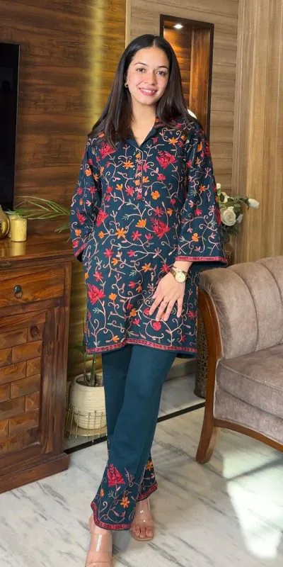 KD 1436  Navy Blue Color Rayon Embroidery Work Salwar Suit Casual, Party, Festive, Events Etc.  Expected Delivery 4-6 Working Days @1899 /- | Jump Suits, Casual Suits, Creative suits, Designer Suits, Palazzo Suits, Party Wear Suits, Patiala Suits, Salwar suit, Straight Suits