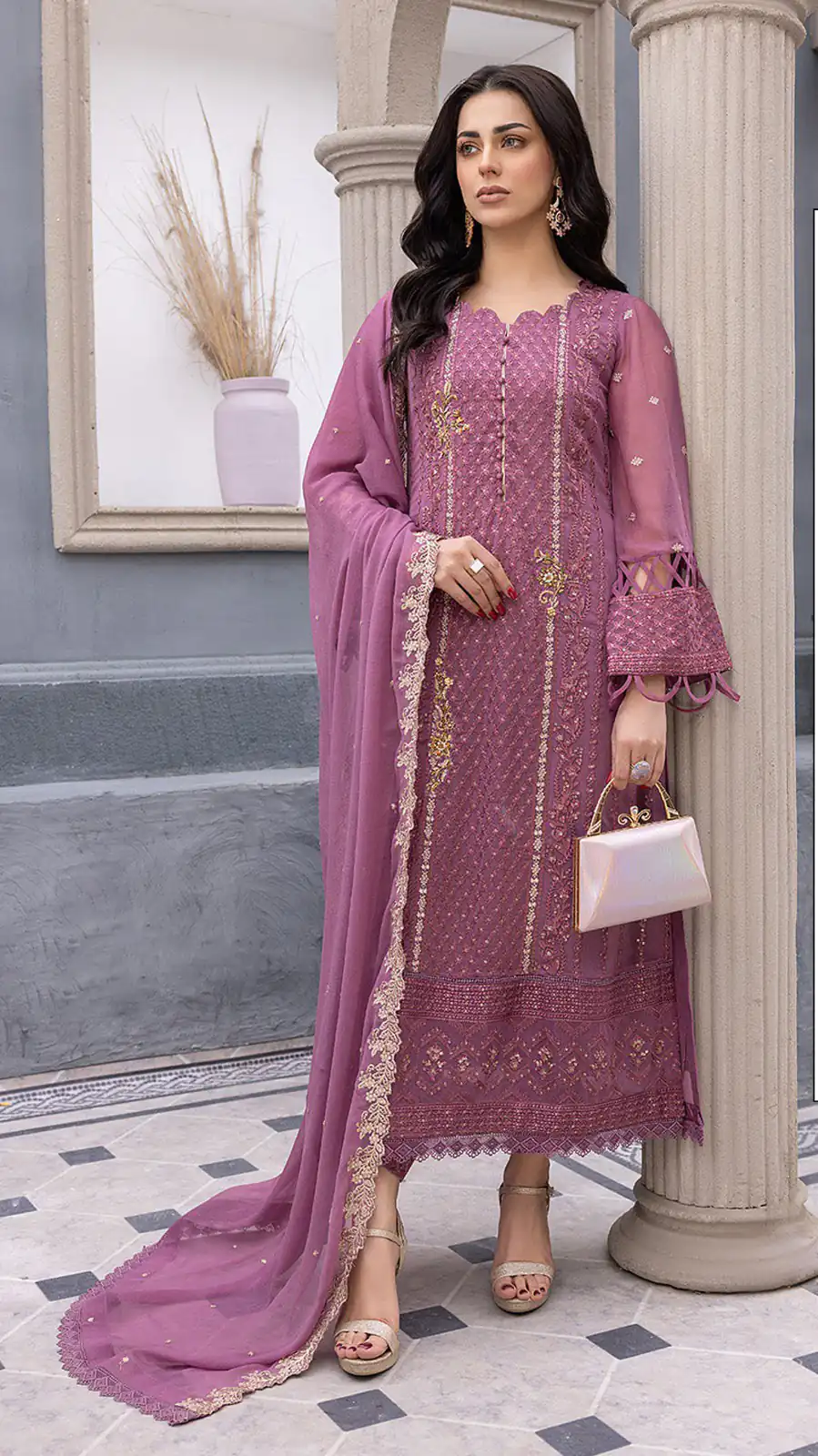 FC MARIA 1038 Purple  Color Heavy Georgette Embroidery Salwar Suit Wedding, Party, Festive events, etc.  Expected Delivery  4-6 Working Days @1949/- Only | Jump Suits, Casual Suits, Creative suits, Designer Suits, Palazzo Suits, Party Wear Suits, Patiala Suits, Salwar suit, Straight Suits
