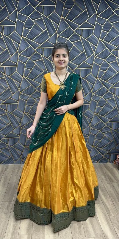 PC 305 Yellow Color Choline Jaccard Viking Patta Lehenga Choli Casual, Party Wear, Events, Festivals Wear Etc. Expected Delivery 4-6 Working Days @2149/- | Creative Lehenga, Bollywood Lehenga, Designer Lehenga, Embroidered Lehenga, Lehenga, Party Wear Lehenga