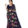 KT 248 Black Color Georgette Fancy Thread & Sequence Saree Casual, Party Wear, Wedding   Expected Delivery 4-6 Working Days@1799/- | Bollywood Sarees, Creative Sarees, Designer Sarees, Embroidered Sarees, Party Wear Sarees, Sarees