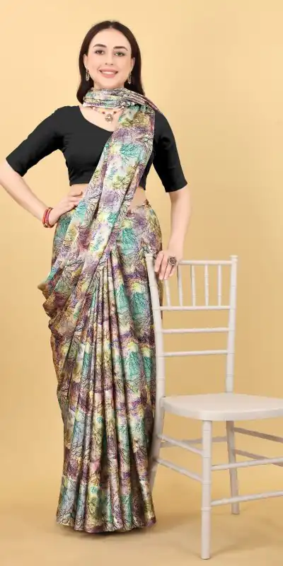 Veechis 106 Grey Color Heavy Devsena Soft Silk Beautiful Digital Printed Saree Casual, Party Festive, Events Etc. Expected Delivery 4-6 Working Days @1499/ | Bollywood Sarees, Creative Sarees, Designer Sarees, Embroidered Sarees, Modern Digital sarees, Party Wear Sarees, Sarees