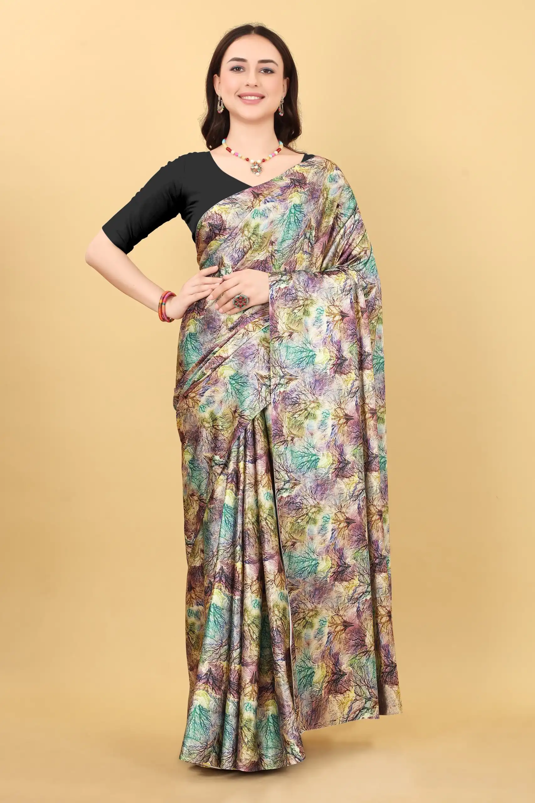 Veechis 106 Grey Color Heavy Devsena Soft Silk Beautiful Digital Printed Saree Casual, Party Festive, Events Etc. Expected Delivery 4-6 Working Days @1499/ | Bollywood Sarees, Creative Sarees, Designer Sarees, Embroidered Sarees, Modern Digital sarees, Party Wear Sarees, Sarees