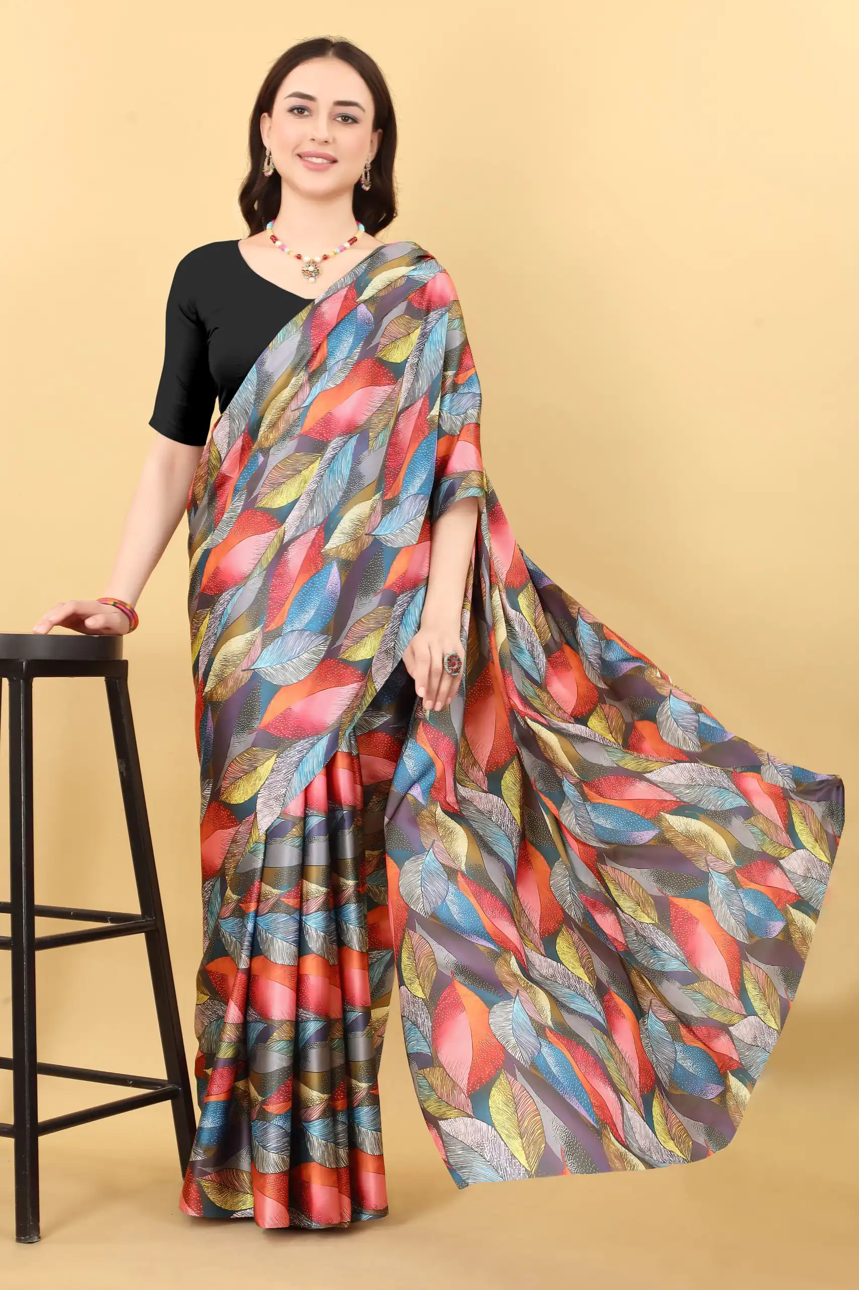 Veechis 106 Multi Color Heavy Devsena Soft Silk Beautiful Digital Printed Saree Casual, Party Festive, Events Etc. Expected Delivery 4-6 Working Days @1499/ | Bollywood Sarees, Creative Sarees, Designer Sarees, Embroidered Sarees, Modern Digital sarees, Party Wear Sarees, Sarees